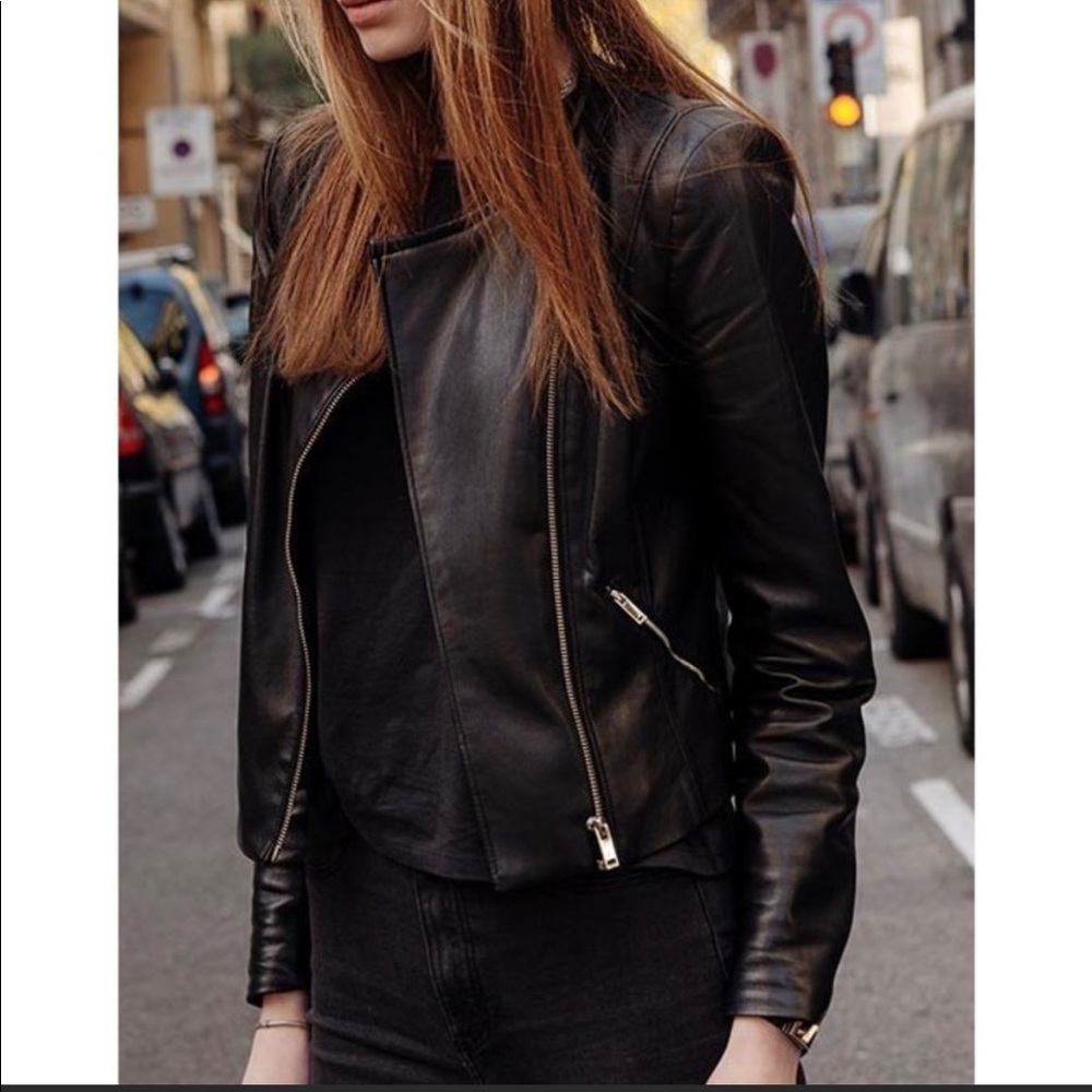 Zara Trafaluc faux leather jacket